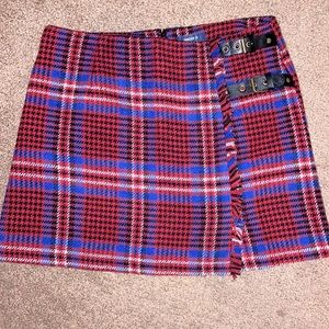Forever 21 Red Plaid Skirt Size M